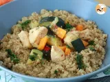 Receita Quinoa com legumes e frango