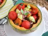Receita Salada de melão colorida