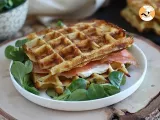 Receita Waffles de salmão e queijo creme (philadelphia)