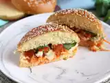 Receita Sanduíche de frango marinado com salada
