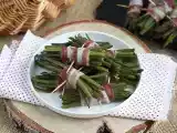 Receita Feijão verde enrolado com bacon