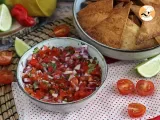 Receita Salsa mexicana pico de gallo e doritos caseiros