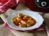 Receita Frango com pimentões na panela de pressão (ou cookeo)