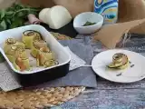Receita Rolinhos de curgetes (abobrinhas) recheadas com queijo e presunto