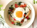 Receita Caldo de bacalhau com piso de coentros