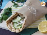 Receita Saboreie o delicioso gyros de frango, o melhor sanduíche grego!