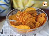 Chips de batata doce feito no micro-ondas