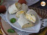 Receita Wrap de ovo com feta, macio e super proteico