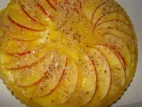 Torta de maçãs com creme de laranja