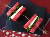 Receita Sanduíche de melancia com feta e rúcula, a receita viral mais fresca para o verão!