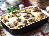 Receita Macarrão gratinado com bechamel e cogumelos: o prato cremoso, gourmet e fácil de fazer
