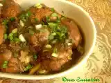 Receita Frango sul-asiático com shoyo e saquê licoroso