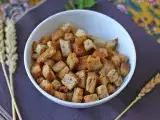 Receita Croutons crocantes de ervas na air fryer (fáceis e rápidos)