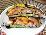 Receita Sanduíche de sushi com salmão, abacate e manga: fresco, original e supergourmet