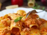 Receita Macarrão com molho de pimentão e hortelã