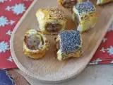 Receita Rolinhos folhados de linguiça e queijo na air fryer
