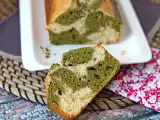 Receita Bolo mármore de chá matcha
