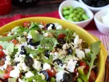 Receita Salada de lentilha com feta e edamame: fresca e colorida