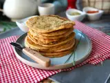 Receita Panquecas salgadas com lentilha vermelha: receita fácil e rica em proteínas
