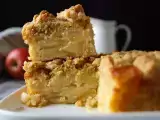 Receita Bolo de maçã supermacio com streusel crocante
