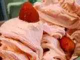 Receita Sorvete de morangos caseiro