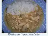 Receita Tirinhas de frango estufadas em legumes