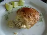 Receita Frango com creme de leite, queijo parmesão, alho e ervas.