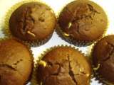 Receita Muffins de cacau com chocolate branco