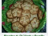 Receita Biscoitos de chá verde e baunilha