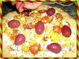 Receita Prescrizione della sfida del ana kaddja - pizza de peito de peru com borda de chocolate