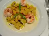 Receita Nhoquis* de abóbora com molho de camarão