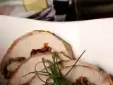 Receita Fatias de peito de peru recheado com azeitonas e ervas e pudim natalino de pão