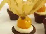 Receita Copinhos de ganache de cointreau e physalis