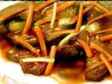 Receita Carne com cenoura em tirinhas( light)