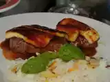 Receita Filé com queijo coalho e molho de melado