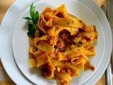 Receita Cardapio toscano - pappardelle sul coniglio