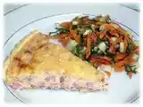 Receita Quiche de queijo e presunto