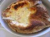 Receita Fondue de queijo no pão - versão leve