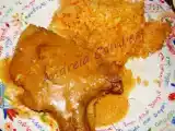 Receita Costoletas com arroz de tomate