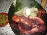 Receita Cabeça de pota com legumes