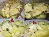 Receita Bacalhau assado (de cebolada) com alho-francês