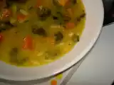 Receita Sopa de espinafres com cubos de abóbora e massinhas