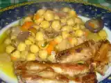 Receita Grão com cogumelos do campo