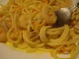 Receita Esparguete à francesa com camarão