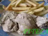 Receita Frango com natas