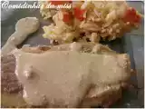 Receita Bifinhos de cogumelos com arroz de pimentos