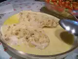 Receita Peixe assado ao molho de champanhe e lentilhas