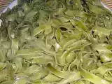Receita Massa verde com camarão