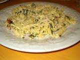 Receita Massa carbonara com espinafres