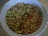 Receita Cavatappi, com carne e grão.